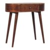 Rounded Small Console Table - Walnut - Image 8