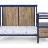 Connelly - 4 In 1 Crib and Changer Combo - Midnight Blue / Vintage Walnut - Image 5