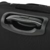 Softside Luggage Expandable 3 Piece Set Suitcase Upright Spinner Softshell Lightweight Luggage Travel Set - Black - Image 9