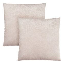 Pillows, Square, Insert Included, Decorative Throw, Hypoallergenic Polyester, Modern (Set of 2) - Taupe