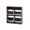 Modern Freestanding Shoe Storage Cabinet With 4 Flip Drawers - Walnut - Image 19