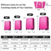 Hardshell Luggage Sets 4 Pieces + Bag Spinner Suitcase With Tsa Lock Lightweight - 16" / 20" / 24" / 28" Luggages - Pink - Image 2