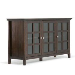 Acadian - Wide Storage Cabinet - Brunette Brown