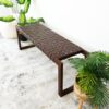 Christina - Leather Bench - Cognac / Dark Brown / Tan - Image 7