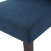 High Back Dining Chair (Set of 2) With Wingback Design And Birch Legs - Navy Blue - Image 14
