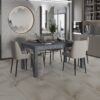 Albany - Solid Wood Dining Table For 6, Small Kitchen And Breakfast Table - Gray - Image 3