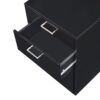 Coleen - High Gloss Cabinet - Black / Chrome - Image 4