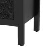 Retro TV Stand For TVs Up To 43", Entertainment Center Media Console Cabinet With 3 Spacious Cabinets, Glass Cabinet Doors And Anti-Tip Device For Living Room - Black - Image 13