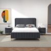 Bethany - Queen Upholstered Platform Bed - Gray - Image 11