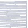 Outdoor & Indoor Freestanding Metal Privacy Screen, Decorative Privacy Fence Panels - White - Image 6