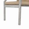Outdoor Dinning Set 4 Person Outdoor Wooden Dinning Set With An Umbrella Hole And Removable Cushions For Patio, Backyard, Garden - Antique Gray - Image 24