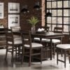 Counter Height Dining Table - Coffee - Image 4