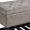 Lomond - Storage Ottoman Bench - Distressed Gray Taupe - Image 8