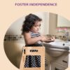 Solid Wood Learning Tower - Wood - Image 5