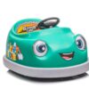 Bumper Car For Kids, 12V Dual Drive 1-6 Years Old Children's Electric Car With Pushrod Dinner Plate USB Bt Music Rocking Horse Mode Anti-Collision Bumper Ride On Car - Green - Image 8