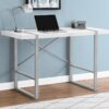 Computer Desk For Home Office, Laptop, Contemporary Versatile Placement - White - Image 9