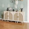 4 Door Cabinet, Suitable For Bedroom - Natural - Image 5