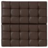 Harrison - Large Square Coffee Table Storage Ottoman - Brown - Image 3