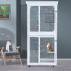 Xpt016 Outdoor Indoor Cat Pet Climbing Rack Play Cage Lovely Big Space - White - Image 2