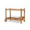 Bar Cart With Wine Bottle Holders, - Black - Image 11