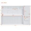 Queen Size Murphy Wall Bed With Closet And Drawers - White - Image 12