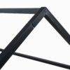 Twin Size Metal House Bed With Fence And Door - Black - Image 17
