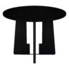 5 Piece Round Dining Table Set, Modern Dining Table And 4 Upholstered Chairs For Dining Room, Kitchen Room, Living Room - Beige / Black - Image 22