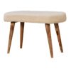 Boucle Nordic Bench - Cream - Image 5