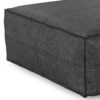 Brody - Extra Large Coffee Table Pouf - Distressed Black - Image 5