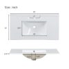Bathroom Vanity With Two Soft Close Doors, Adjustable Shelves And Three Drawers - Green - Image 9