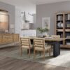 Metal Base Sideboard - Light Brown - Image 10
