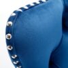 Swivel Velvet Barstools Adjusatble Seat Height From 25-33", Modern Upholstered Chrome Base Bar Stools With Backs Comfortable Tufted For Home Pub And Kitchen Island (Set of 2) - Blue - Image 8