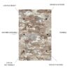 Sphinx - Indoor & Outdoor Washable Non - Slip Accent Rug - Cream / Brown - Image 4