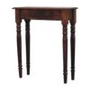 Turned Legs 1 Drawer Console - Brown - Image 2