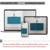 Contemporary Wall Mounted Bathroom Vanity With Resin Sink & Soft Close Doorі - Lake Blue - Image 8