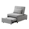 Stylish Folding Ottoman Sofa Bed With Multifunctional Design - Gray - Image 7