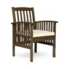 Casa - Acacia Dining Chair Set With Cushions, 2 Pieces - Gray / Cream - Image 11