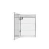 Bathroom Medicine Cabinet With Lights, LED Medicine Cabinet With Mirror, Lighted Medicine Cabinet With Defogger, Dimmer, Digital Clock & Temp Display, Surface Mount - Silver - Image 12