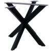 Spider Shaped Steel Table Legs, Metal Dining Table Frame, Heavy Duty Box Section Table Base - Black - Image 3