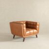 Addison - Lounge Chair Leather - Cognac - Image 4