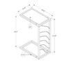 Accent Table, C - Shaped, Contemporary - Gray / Black - Image 12
