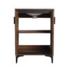 Modern 24'' Bathroom Vanity With Top Sink Storage Cabinet - Brown - Image 15