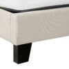 Queen Size Bed Upholstered Transitional - Beige - Image 7