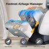 Bosscare - 3D Shiatsu Recline Massage Zero Gravity Full Body Chair With Waist Heating - White / Gray - Image 6