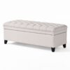 Juliana - Storage Ottoman Fabric - Light Gray - Image 8