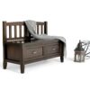 Burlington - Entryway Storage Bench With Drawers - Mahogany Brown - Image 10