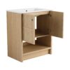 Modern 30" Freestanding Bathroom Vanity With Ceramic Sink And 2 Soft Closing Doors - Oak - Image 16