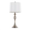 Ashland - Contemporary Table Lamp (Set of 2) - White / Nickel - Image 2