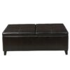 Lanister - Ottoman Double Top Storage - Brown - Image 4