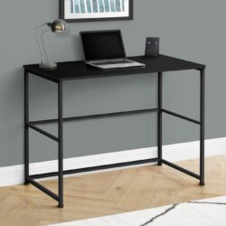 Computer Desk, Home Office, Laptop, Left & Right Set-Up, Storage Drawers, Work, Contemporary, Modern - Black
